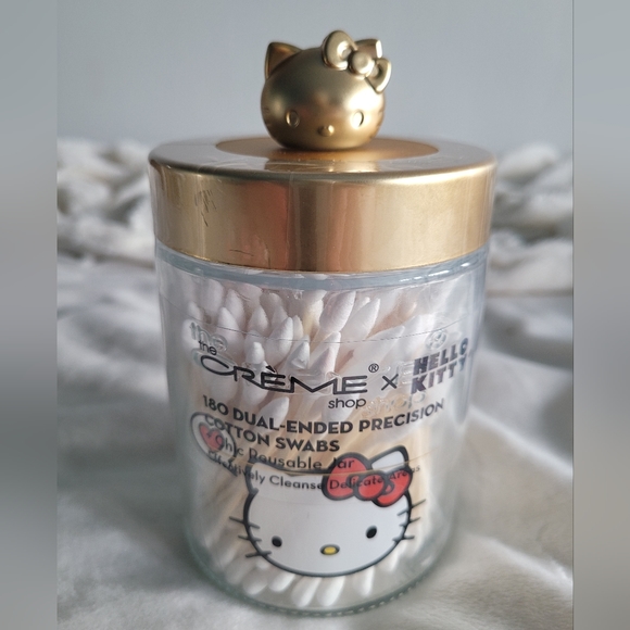 The Creme Shop Hello Kitty Reusable Glass Collectible Jar 180 w/Dual End Cotton - Picture 2 of 7